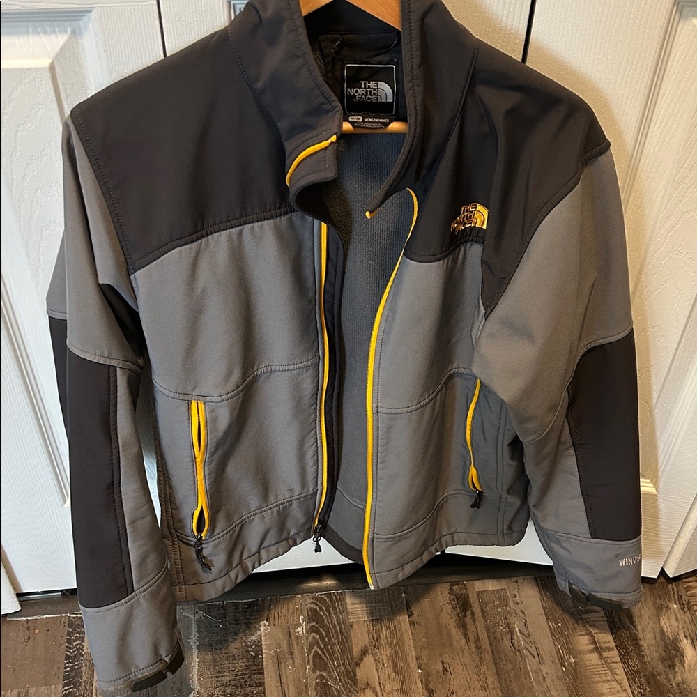 The North Face Charcoal and Mustard Jacket